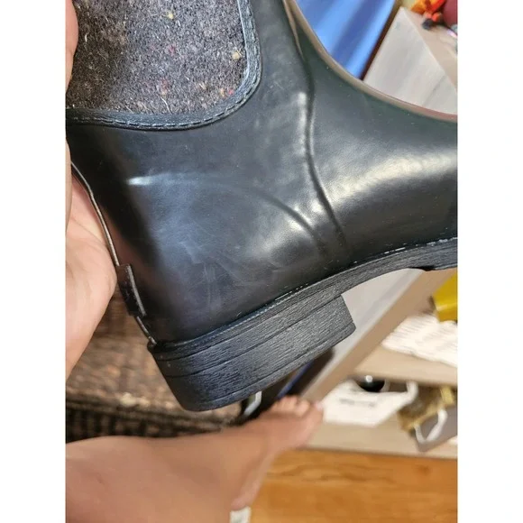 UGG‎ Women's Stefana Waterproof Rubber Boot Black Size 6 Tall - Picture 16 of 16